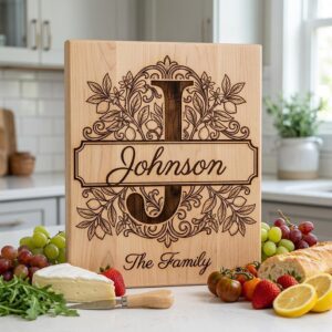 Lemon Branch Monogram Alphabet, Custom Family Name Laser Engraving Bundle