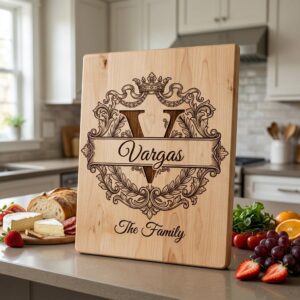 Monogram Bundle, Custom Family Name Baroque Alphabet, Regal Laurel Wreath, Engraving Designs