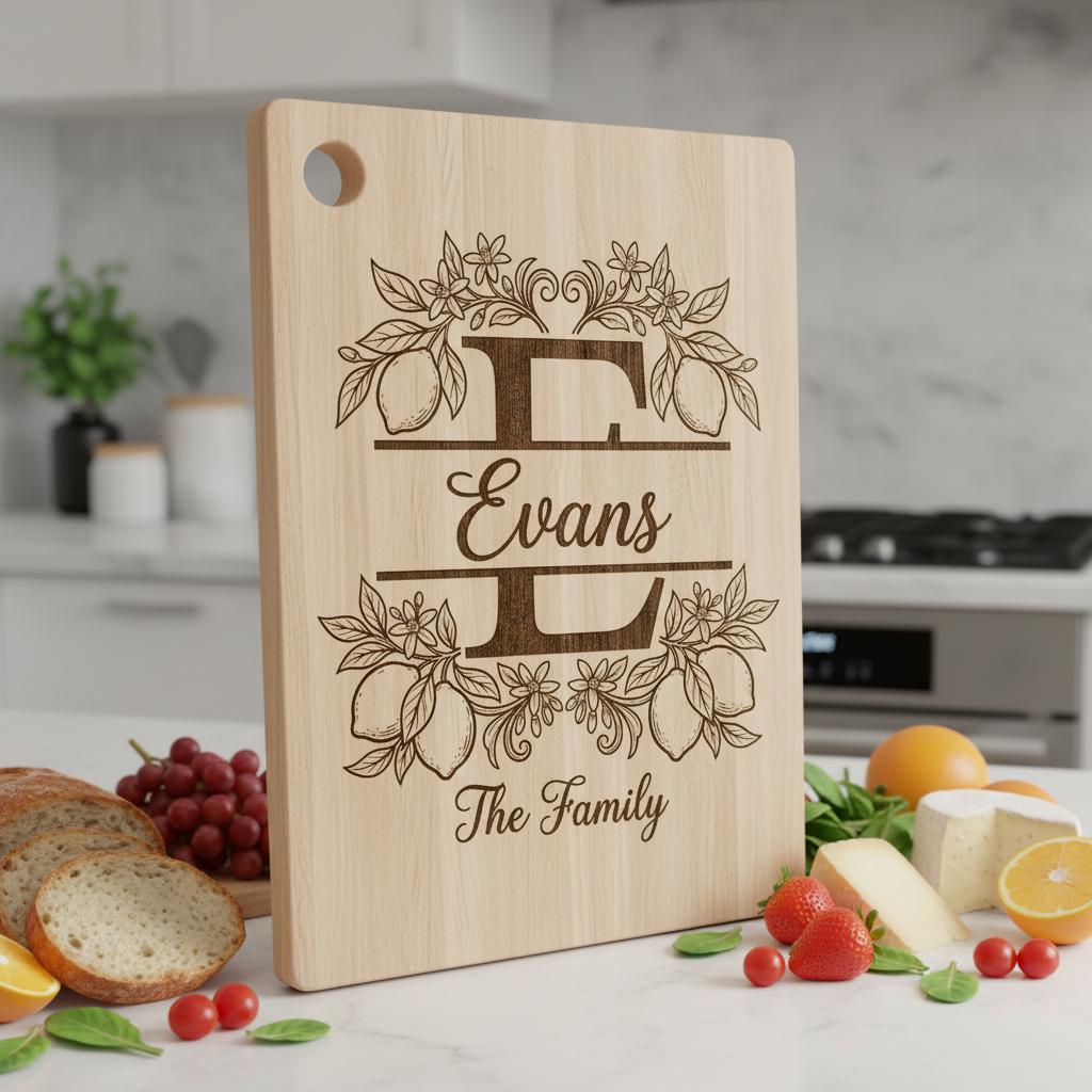 Monogram Engraving Bundle, Custom Family Name Logo, Alphabet Ornament Boards