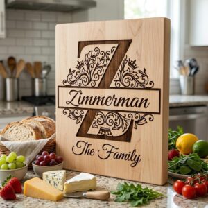 Monogram Engraving Designs, Custom Family Name, Alphabet Surname Banners