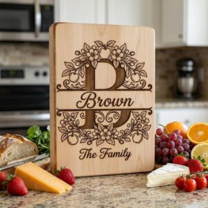 Personalized Monogram Alphabet Bundle, Floral Apple Blossom Design for Family Gifts