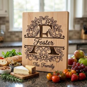 Personalized Monogram Alphabet Bundle, Floral Apple Blossom Design for Family Gifts