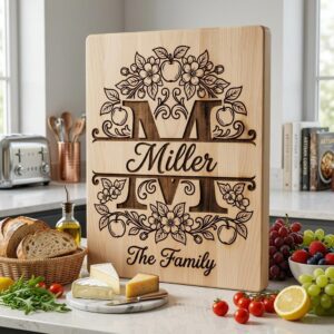 Personalized Monogram Alphabet Bundle, Floral Apple Blossom Design for Family Gifts