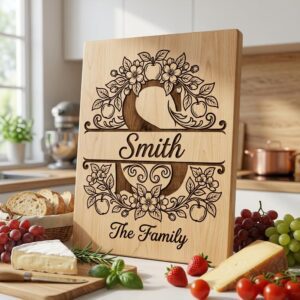 Personalized Monogram Alphabet Bundle, Floral Apple Blossom Design for Family Gifts