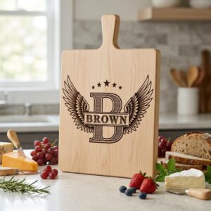 Winged W Monogram Alphabet Bundle, Family Name Laser Engraving Designs