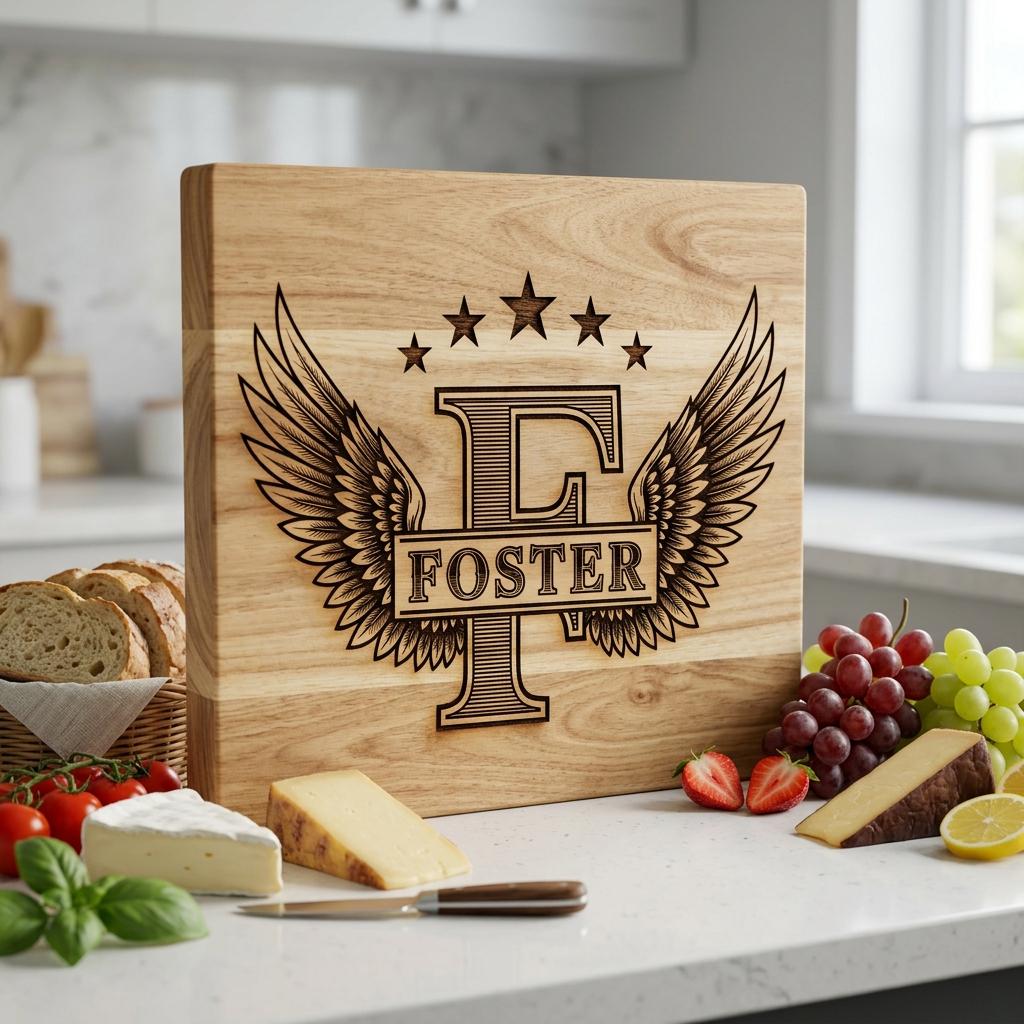 Winged W Monogram Alphabet Bundle, Family Name Laser Engraving Designs