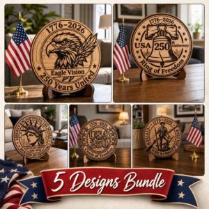 250th Anniversary Patriotic Bundle, American Liberty Symbols, Wood Sign Files