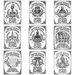 250th Anniversary Patriotic Chopping Board Engraving Design, 1776 2026
