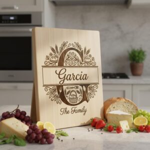 Chopping Board Engraving Bundle, Custom Family Name, Homestead Bread Crest