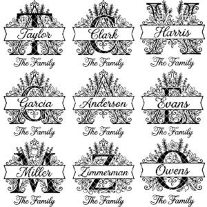 Laser Engraving Board Designs, Kitchen Garden Monogram, Custom Family Name