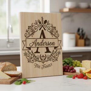 Monogram Engraving Design, Custom Family Name, Alphabet Bundle for Boards