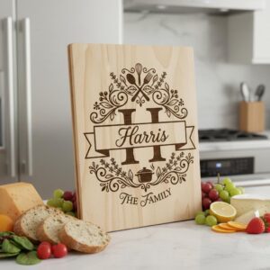 Monogram Engraving Design, Custom Family Name, Alphabet Bundle for Boards
