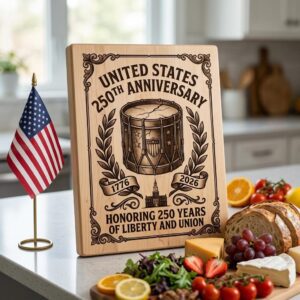 Patriotic Bundle, 250th Anniversary Board Designs, Laser Engraving, July 4