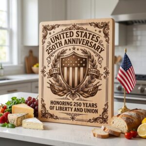 Patriotic USA 250th Anniversary Engraving Bundle, Chopping Board Designs
