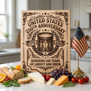 Patriotic USA 250th Anniversary Engraving Bundle, Chopping Board Designs