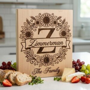 Sunflower Monogram, Farmhouse Alphabet Bundle, Family Name Engraving for Boards
