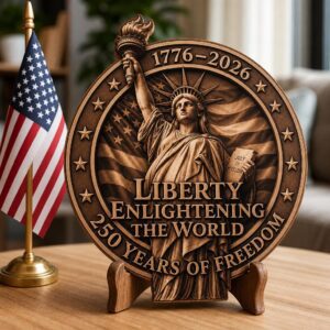 USA 250th Anniversary Laser Engraving File, 3D Illusion Patriotic Wood Sign Bundle