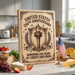 USA 250th Anniversary Patriotic Chopping Board Engraving Designs, Crest Bundle