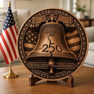 USA 250th Engraving File, 3D Illusion Laser Design, Patriotic Wood Plaque