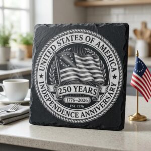 USA 250th Patriotic Engraving PNG Bundle, Vintage Designs for Slate Coasters
