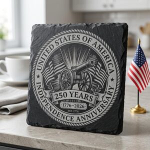 USA 250th Patriotic Engraving PNG Bundle, Vintage Designs for Slate Coasters