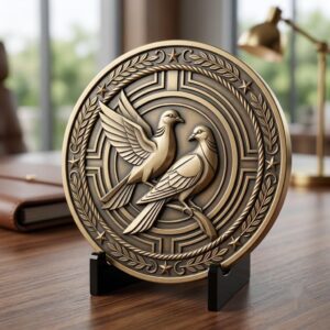 Christmas Log Cabin Coin Laser Engraving Design, Winter 3D Relief Depth Map