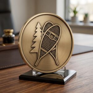 Christmas Log Cabin Coin Laser Engraving Design, Winter 3D Relief Depth Map