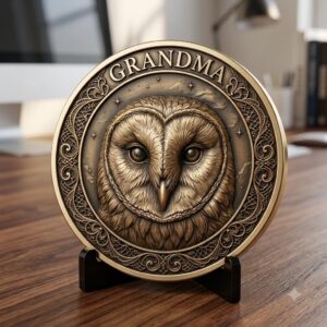Coin Engraving Depth Map, Family Memorial 3D Relief, Animal Spirit Guide Art