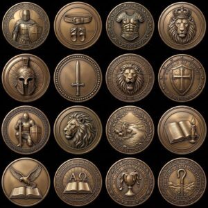 Jesus Christ Relief Depth Map, Detailed Christian Coin Laser Engraving Design