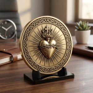 Jesus Christ Relief Depth Map, Detailed Christian Coin Laser Engraving Design