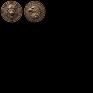 Laser Engraving Depth Map, Biker Coin and Eagle Americana Relief Designs