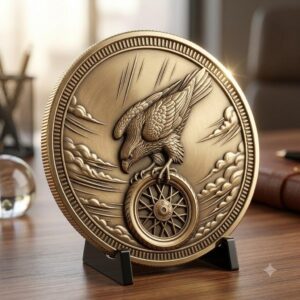 Laser Engraving Depth Map, Biker Coin and Eagle Americana Relief Designs