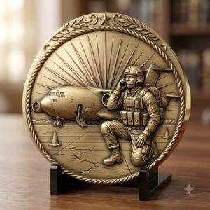Military Relief Laser Engraving Depth Map, Challenge Coin Graphic Bundle