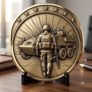 Military Relief Laser Engraving Depth Map, Challenge Coin Graphic Bundle