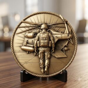 Military Relief Laser Engraving Depth Map, Challenge Coin Graphic Bundle
