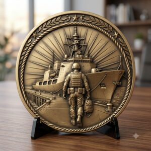 Military Relief Laser Engraving Depth Map, Challenge Coin Graphic Bundle