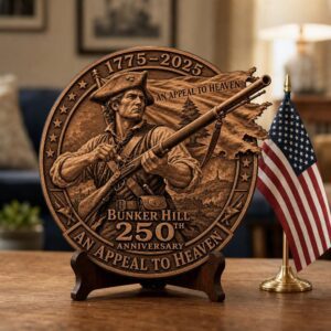 USA 250 Anniversary Laser Engraving File, Revolutionary War Plaque PNG Bundle