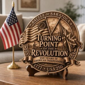 USA 250 Anniversary Laser Engraving File, Revolutionary War Plaque PNG Bundle