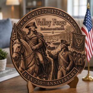 USA 250 Anniversary Laser Engraving File, Revolutionary War Plaque PNG Bundle