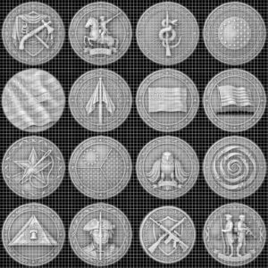 250th Anniversary 3D Illusion Challenge Coin, Laser Depth Map PNG Engraving