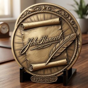 250th Anniversary 3D Illusion Challenge Coin, Laser Depth Map PNG Engraving