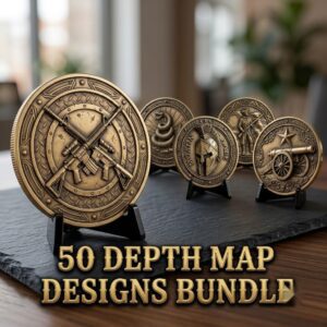 3D Relief Liberty Or Death Coin Art, Gun Rights Laser Engraving Files