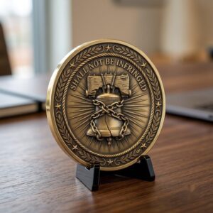 3D Relief Liberty Or Death Coin Art, Gun Rights Laser Engraving Files