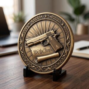 3D Relief Liberty Or Death Coin Art, Gun Rights Laser Engraving Files
