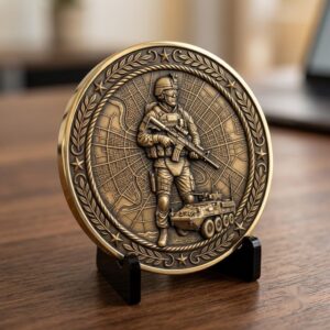 3D Soldier Challenge Coin Files, Military Relief Bundle, Veteran Tribute Art