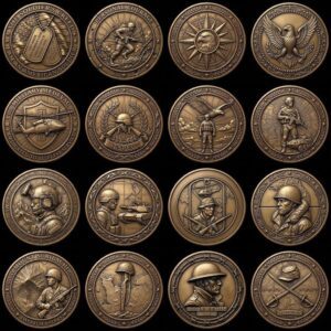 3D Soldier Challenge Coin Files, Military Relief Bundle, Veteran Tribute Art