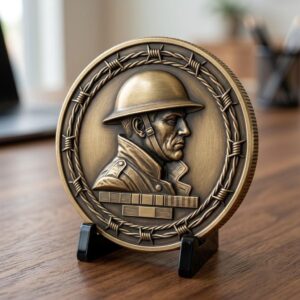 3D Soldier Challenge Coin Files, Military Relief Bundle, Veteran Tribute Art