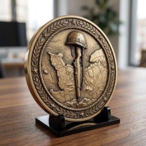 3D Soldier Challenge Coin Files, Military Relief Bundle, Veteran Tribute Art