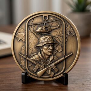 3D Soldier Challenge Coin Files, Military Relief Bundle, Veteran Tribute Art