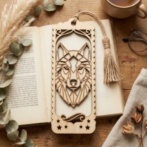 50 Baby Angel Laser Engraved Bookmark Templates, Christmas Cherub Line Art